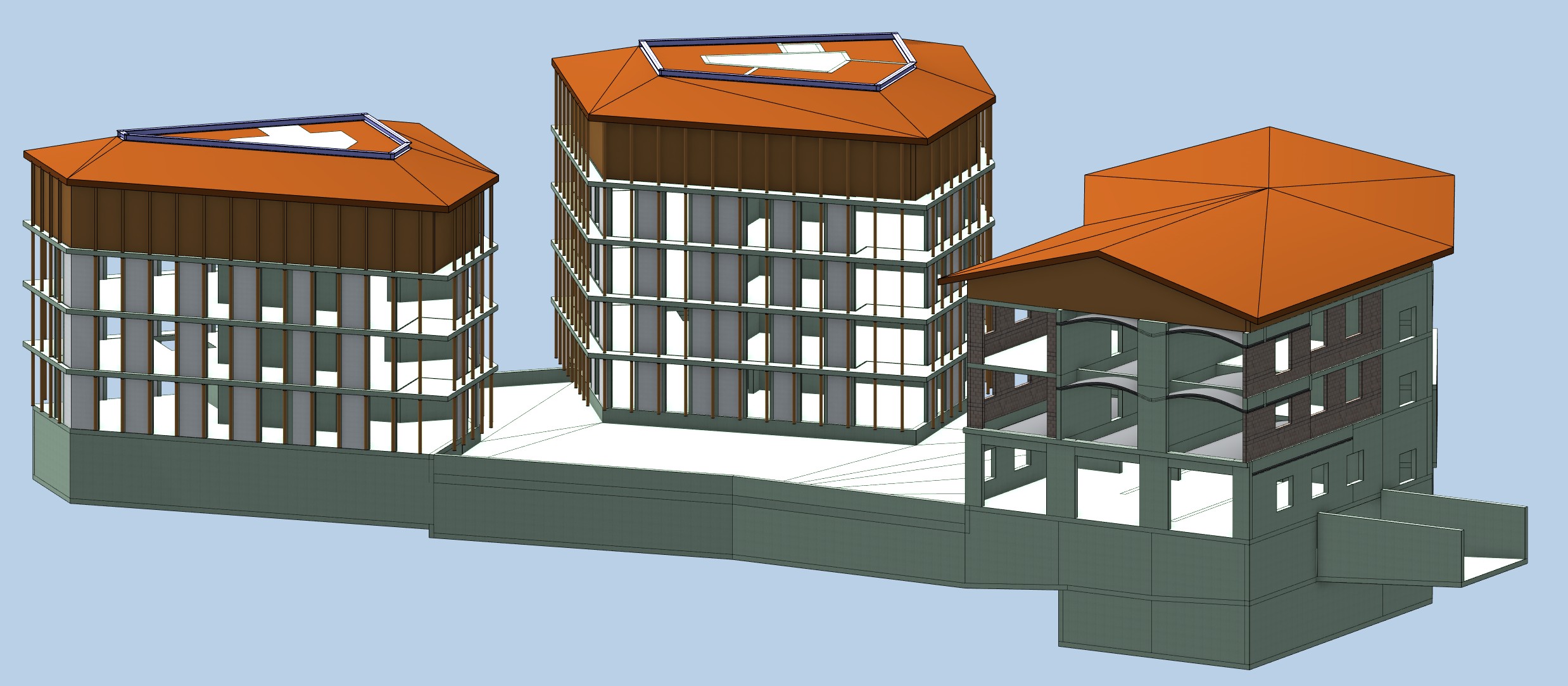 Budynek mieszkalno-usługowy 3D